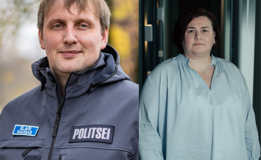 Põhja prefektuuri kriminaalbüroo raskete kuritegude talituse juht Elari Haugas ja Põhja ringkonnaprokuratuuri abiprokurör Annika Vanatoa