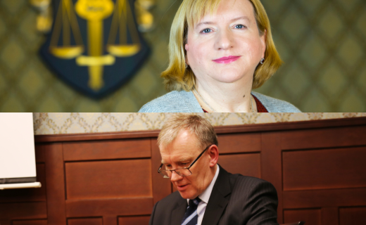 Riigiprokurörid Dilaila Nahkur-Tammiksaar ja Andres Ülviste