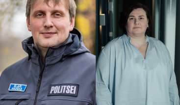 Põhja prefektuuri kriminaalbüroo raskete kuritegude talituse juht Elari Haugas ja Põhja ringkonnaprokuratuuri abiprokurör Annika Vanatoa