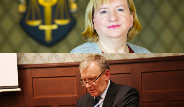 Riigiprokurörid Dilaila Nahkur-Tammiksaar ja Andres Ülviste